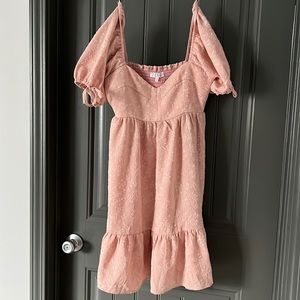 Light pink floral dress